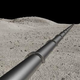 Ilustración de la posible tubería de oxígeno sobre la superficie lunar.